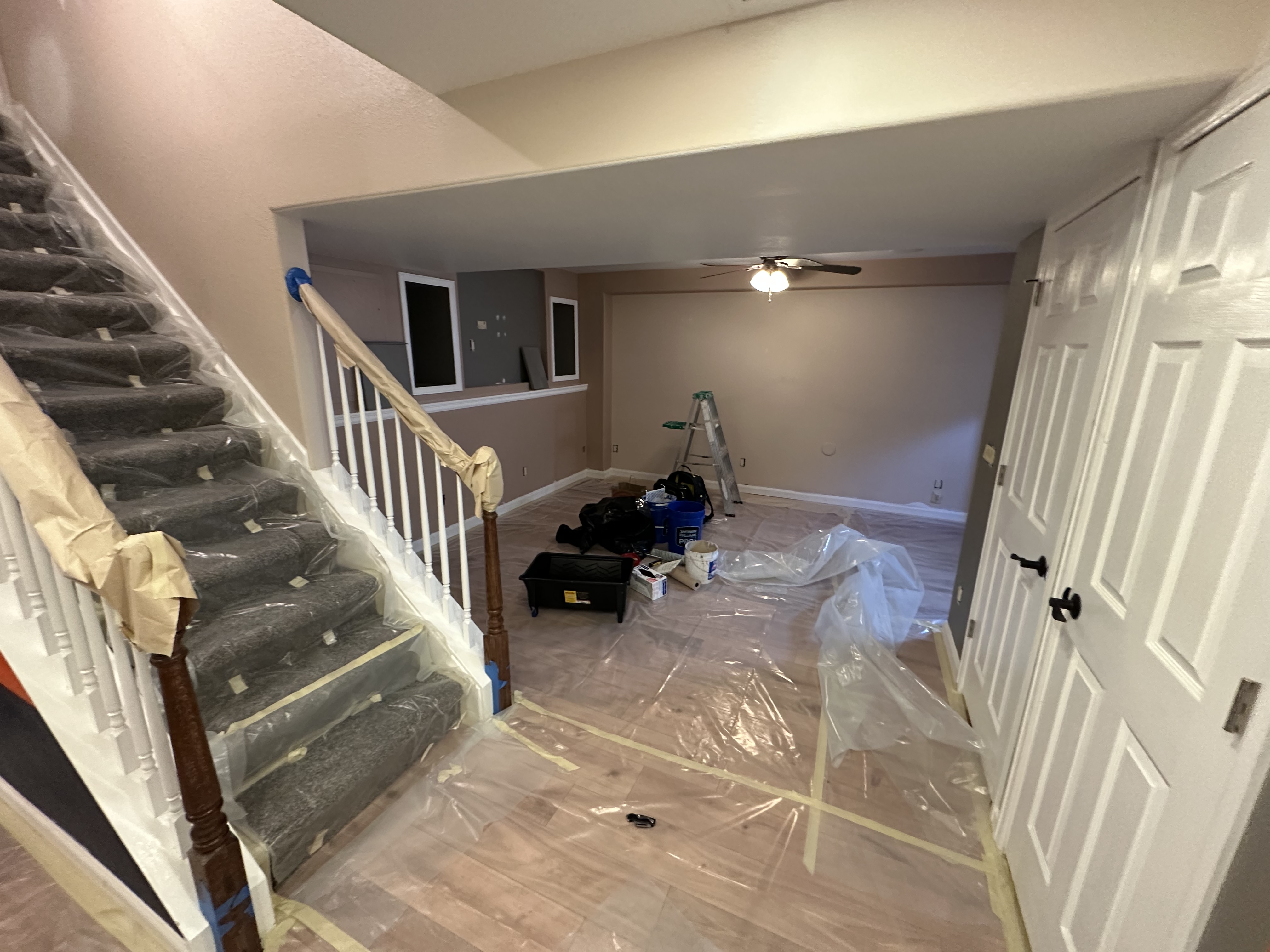 Basement Renovation in Progress - Complete Interior Remodel